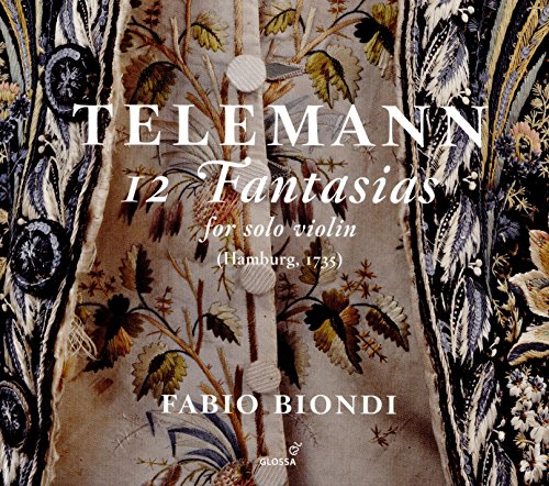 Telemann (1681-1767) - 12 Fantasies for Violin Solo : Fabio Biondi - Import CD