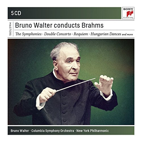 Brahms (1833-1897) - Complete Symphonies, Double Concerto, Ein Deutsches Reqiuem, etc : Walter / Columbia Symphony Orchestra, New York Philharmonic, etc (5CD) - Import 5 CD Box